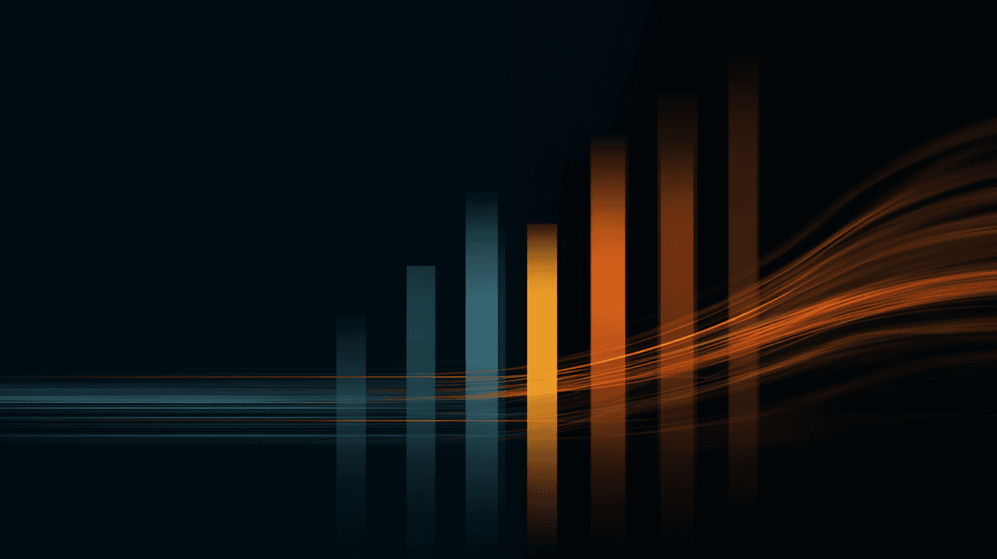 Violet pattern representing reasoning-time spread across the field