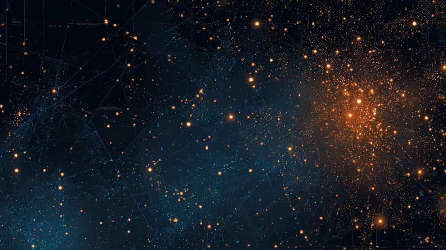 Teal grid pattern representing the 205-ticker universe